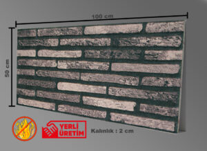 İnce Tuğla Desenli Strafor, Tuğla Duvar Paneli, STD-415