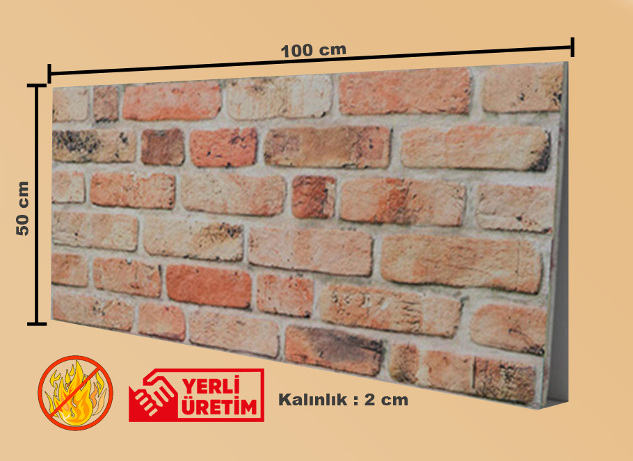 Tuğla Desenli Strafor Duvar Paneli, Tuğla Görünümlü Strafor, STD125 Tuğla Desenli Strafor Duvar Paneli, Tuğla Görünümlü Strafor, STD125
